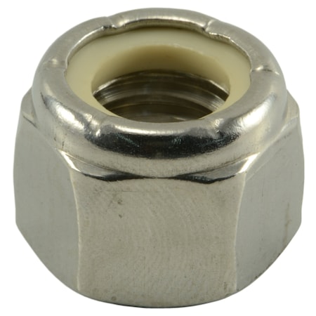 Midwest Fastener Nylon Insert Lock Nut, 1/2"-13, 18-8 Stainless Steel, Not Graded, 25 PK 05292